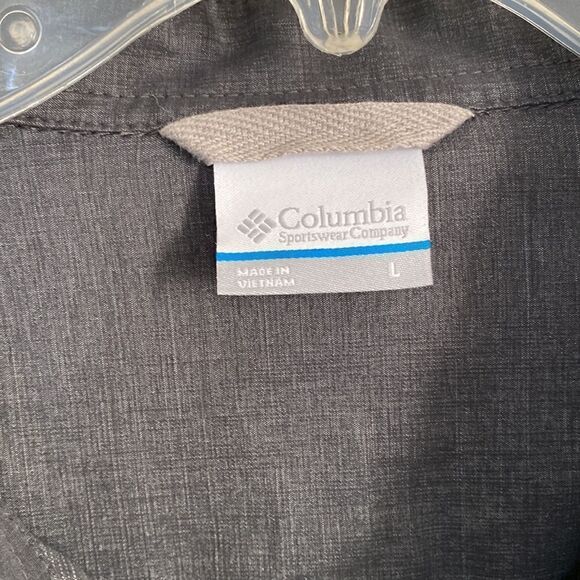 Columbia Men’s Long Sleeve Shirt Gray Omni-Wick Lightweight Performance Size L - Picture 3 of 10